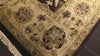 Maroon Light Gold 8'10''x11'9'' Agra Traditional Silky Sheen Hand Knotted New Zealand Wool Oriental Area Rug