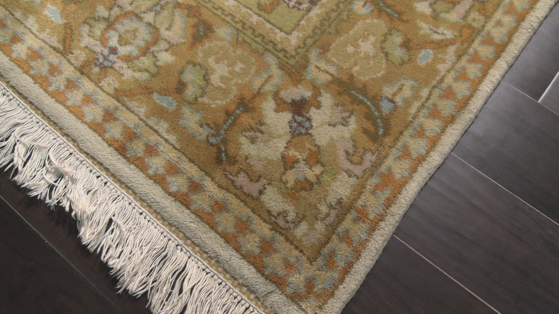 Gray 6x9 Oushak Arts & Crafts Hand Knotted Wool Oriental Area Rug