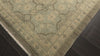Brown Aqua 9x11'2'' Superfine Chobi Peshawar Transitional 200 KPSI Hand Knotted Wool Oriental Area Rug