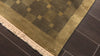 Tan Olive 9'8''x13'8'' Premium Tibetan Transitional High Sheen Hand Knotted New Zealand Wool Oriental Area Rug