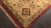 Burnt Orange Beige 8'2''x9'11'' Oushak Traditional Arts & Crafts Silky Sheen Velvety Soft Hand Knotted Wool Oriental Area Rug