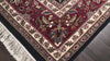Midnight Blue 8x10 Agra Traditional All-Over Plush Pile Hand Knotted New Zealand Wool Oriental Area Rug