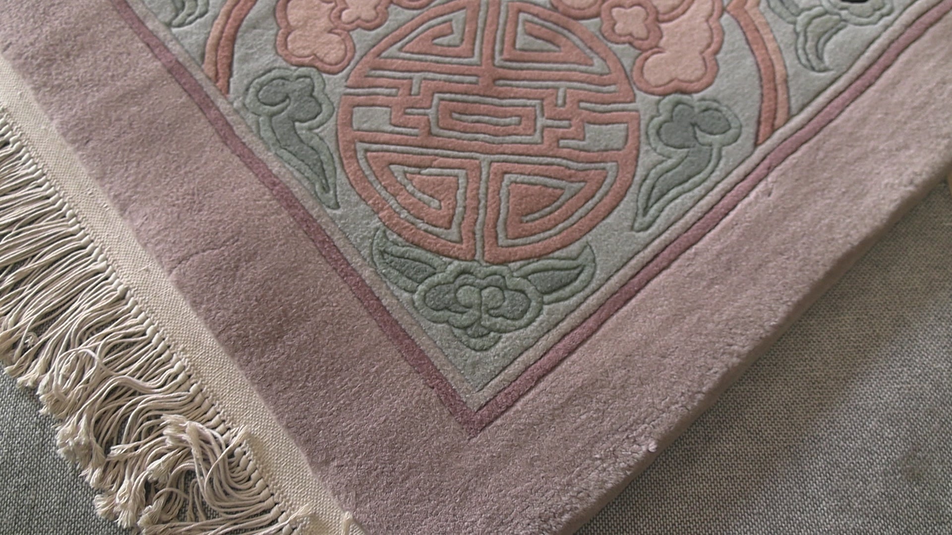 Ivory 9'6''x14 Aubusson Savonnerie Traditional Plush Pile Hand Knotted Wool Oriental Area Rug