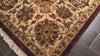 Maroon 7'11''x10'10'' Agra Traditional Plush Pile Silky Sheen Hand Knotted New Zealand Wool Oriental Area Rug