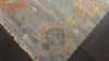 Blue Coral 8x9'9'' Oushak Arts & Crafts Hand Knotted Wool Oriental Area Rug