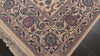Ivory 6x9 Kashan Traditional 200 KPSI Hand Knotted New Zealand Wool Oriental Area Rug