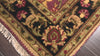 Plum 5'11''x8'10'' Agra Traditional Botanical Plush Pile Hand Knotted Wool Oriental Area Rug