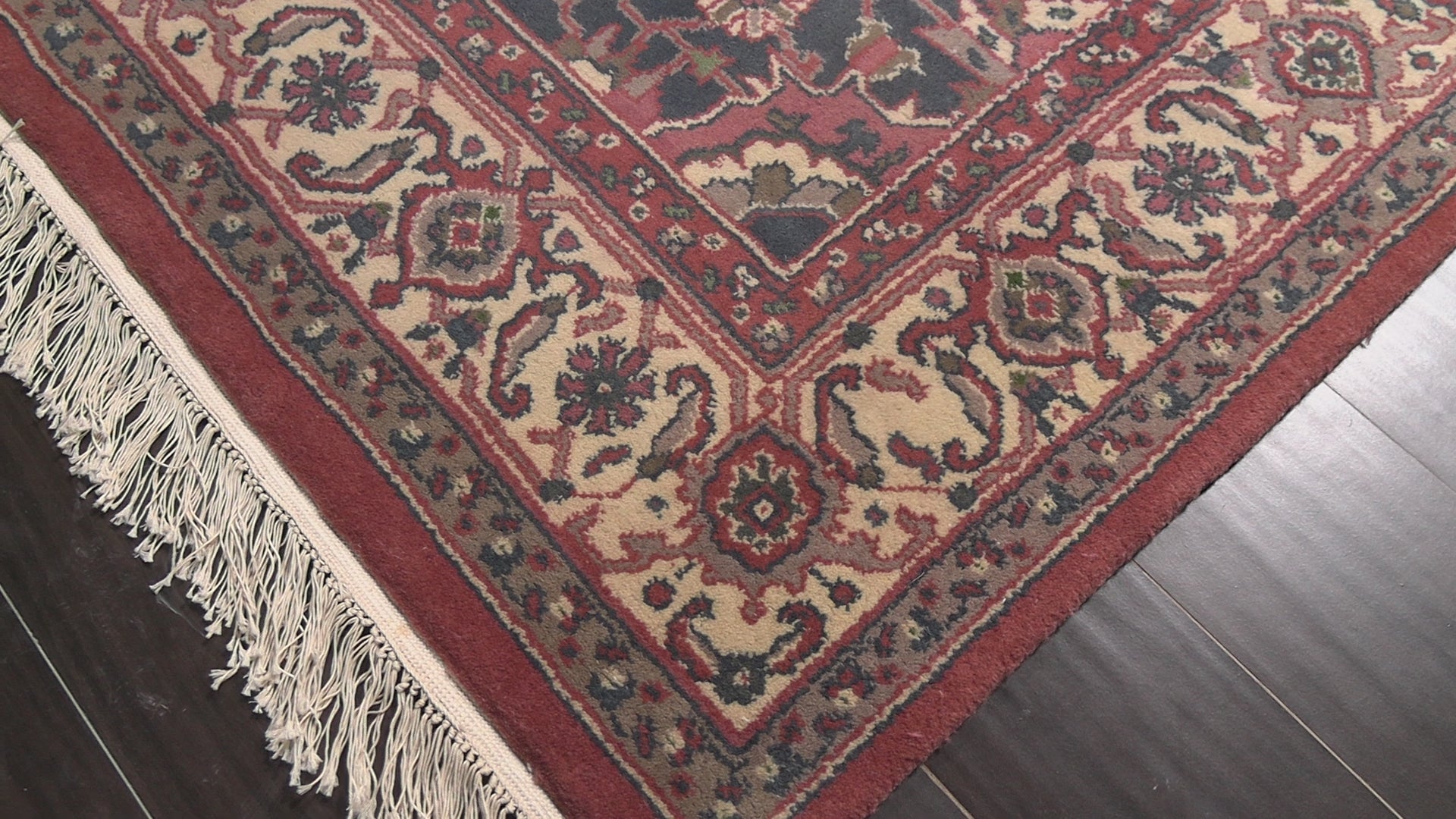 Rose 6x9 Heriz Traditional Plush Pile Silky Sheen Pande Cameron Hand Knotted New Zealand Wool Oriental Area Rug