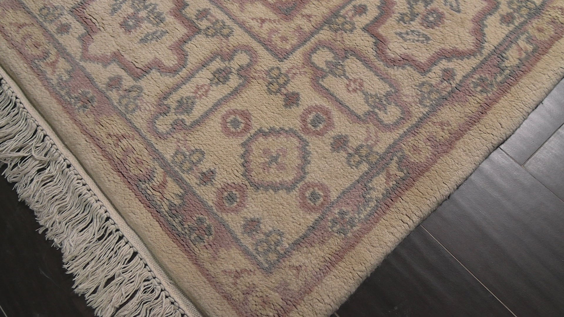 Ivory 6x9 Oushak Traditional Silky Sheen Velvety Soft Pande Cameron Hand Knotted New Zealand Wool Oriental Area Rug