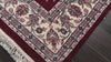 Maroon 5'10''x8'7'' Sarouk Traditional Plush Pile Hand Knotted New Zealand Wool Oriental Area Rug