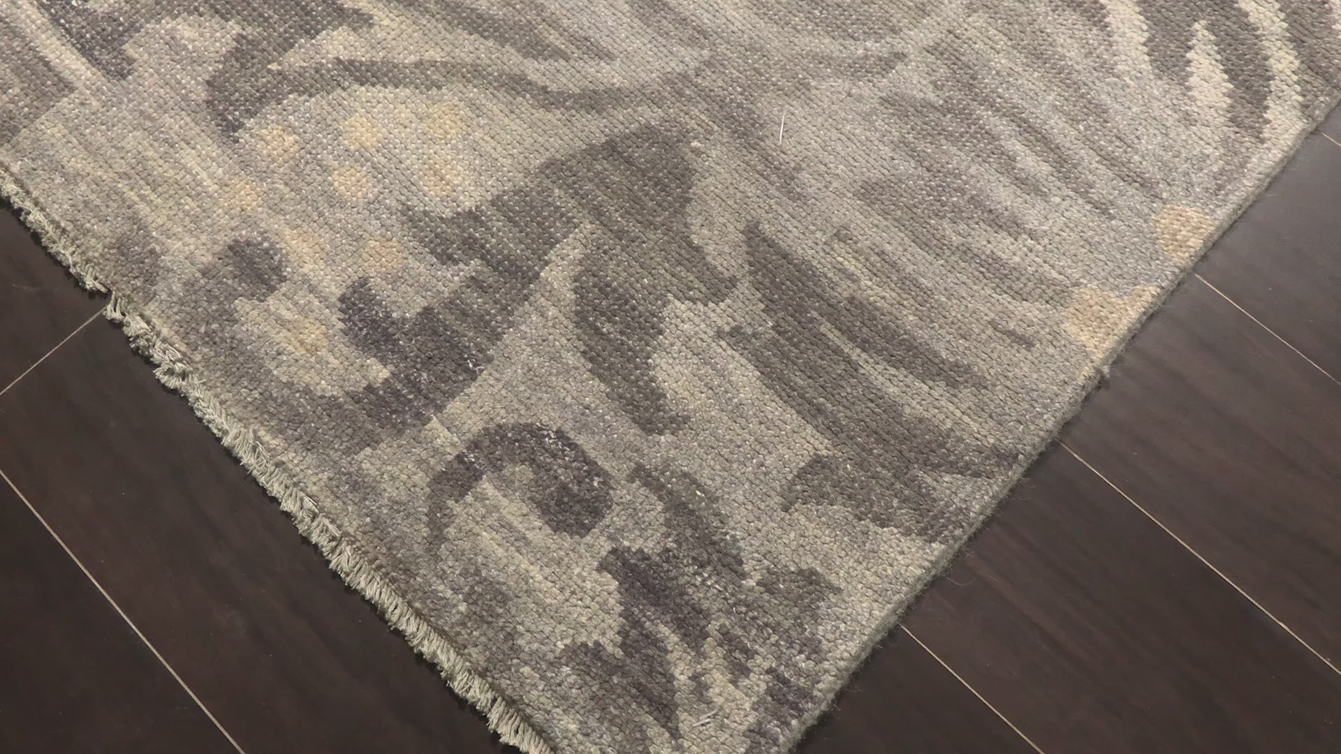 Silver Beige Multi Size Oushak Transitional Hand Knotted Wool Oriental Area Rug