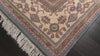 Blue 7'11''x11'10'' Heriz Traditional Medallion Plush Pile Hand Knotted New Zealand Wool Oriental Area Rug