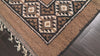 Mocha 6'9''x9'6'' Traditional Geometric Authentic Vintage Moroccan Hand Knotted Wool Oriental Area Rug