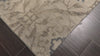 Gray Slate 7'9''x7'11'' Square Tibetan Transitional Plush Pile Hand Knotted Wool Oriental Area Rug