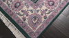 Emerald 6x8'10'' Indo Kashan Traditional Floral Plush Pile Hand Knotted Wool Oriental Area Rug