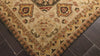 Tan Ivory 5'9''x9 Agra Transitional Hand Knotted Wool Oriental Area Rug
