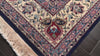 Navy 8'1''x10'3'' Kashan Traditional Botanical 200 KPSI Hand Knotted New Zealand Wool Oriental Area Rug