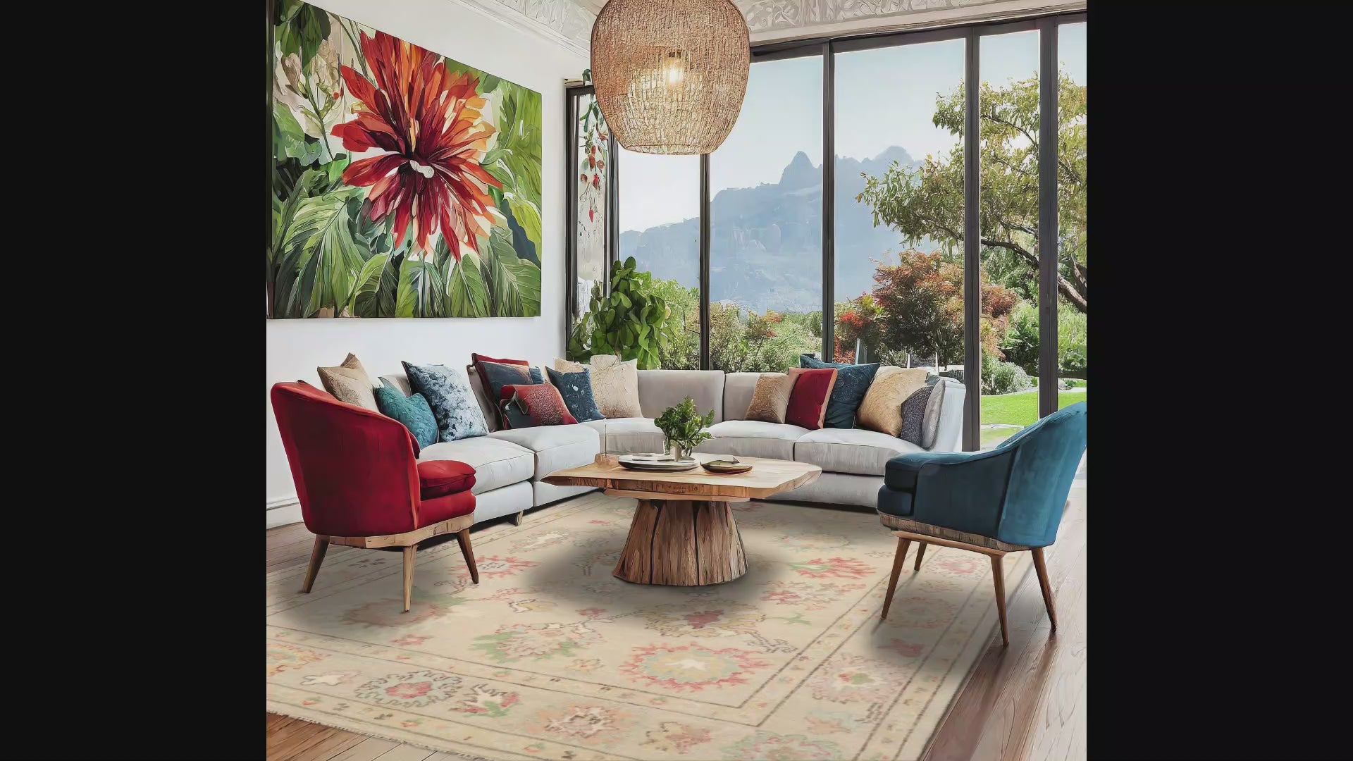 Multi Size Beige Hand Knotted LoomBloom Arts & Crafts/Mission Wool Oushak Oriental Rug