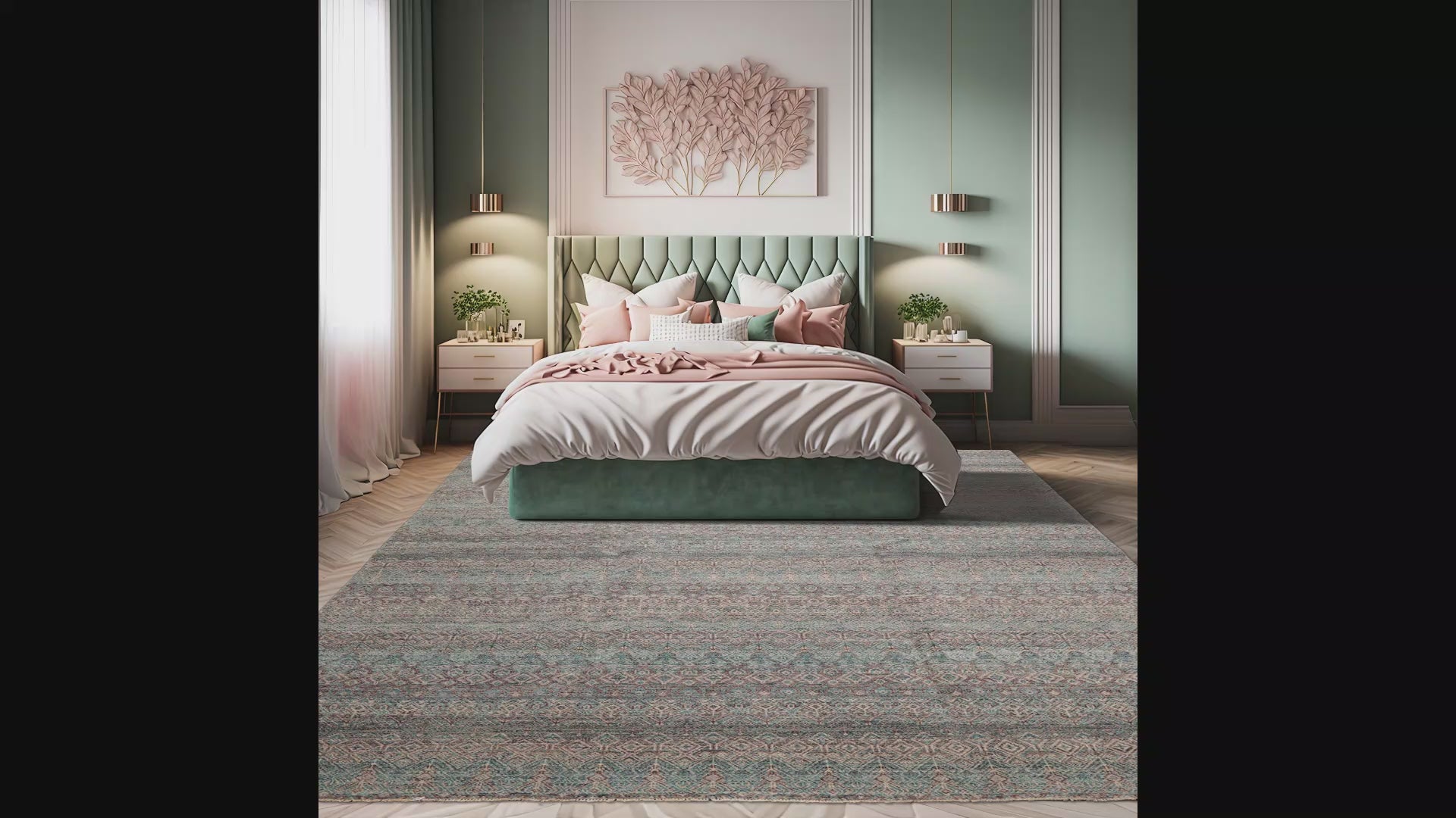 LoomBloom 8'1''x10'2" Transitional Gray Oriental Area Rug with Geometric Wool Texture