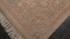 Tan 5'10''x8'10'' Indo Kerman Traditional Medallion Plush Pile Silky Sheen Velvety Soft Hand Knotted Wool Oriental Area Rug
