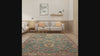 Quickton Multi Size Celadon, Blush Hand Tufted Hand Made 100% Wool Modern & Contemporary Oriental Area Rug