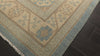 Beige Aqua 8'3''x10'9'' Superfine Chobi Peshawar Transitional Hand Knotted Wool Oriental Area Rug