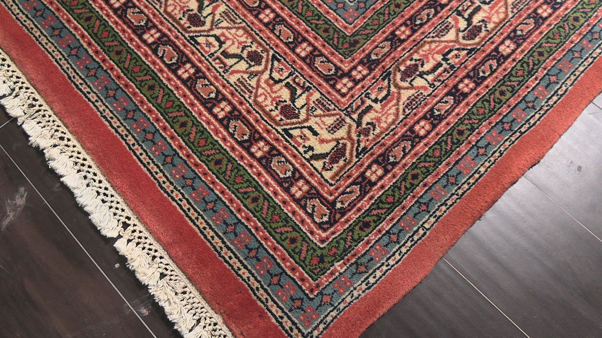 Orange 6x9 Serabund Traditional Silky Sheen Pande Cameron Hand Knotted New Zealand Wool Oriental Area Rug