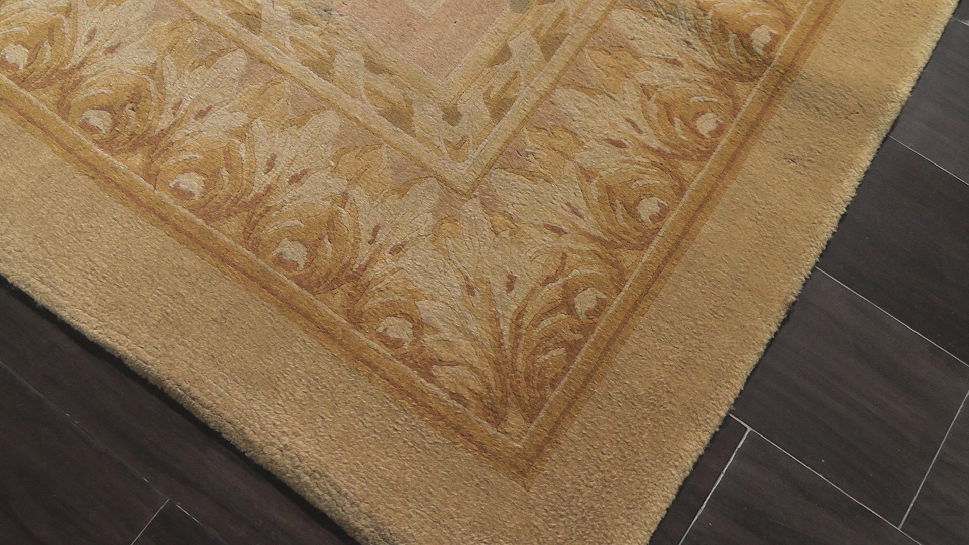 Beige 11'9''x17'10'' French Aubusson Savonnerie Traditional Floral Plush Pile Vintage Asmara Medallion European Hand Knotted Wool Oriental Area Rug