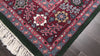 Green 8'10''x11'11'' Heriz Traditional Medallion Plush Pile Hand Knotted Wool Oriental Area Rug
