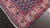 Navy Ivory 4'1''x11'11'' Boteh Traditional Vintage Vegetable Dyes Hand Knotted Wool Oriental Area Rug