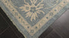 Aqua Ivory 7'10''x9'10'' Oushak Traditional Arts & Crafts Hand Knotted Wool Oriental Area Rug