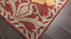 Burnt Orange Aqua 8x9'9'' Tibetan Traditional Arts & Crafts Plush Pile Hand Knotted Wool Oriental Area Rug