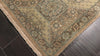 Beige Tan 7'11''x9'11'' Bakhtiari Transitional Floral 150 KPSI Hand Knotted Wool Silk Oriental Area Rug