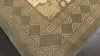 Beige 6x9 Tibetan Transitional Patterned Botanical Hand Knotted Wool & Silk Oriental Area Rug