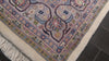 Ivory 8'10''x11'9'' Indo Kashan Traditional Floral Plush Pile Velvety Soft Hand Knotted Wool Oriental Area Rug