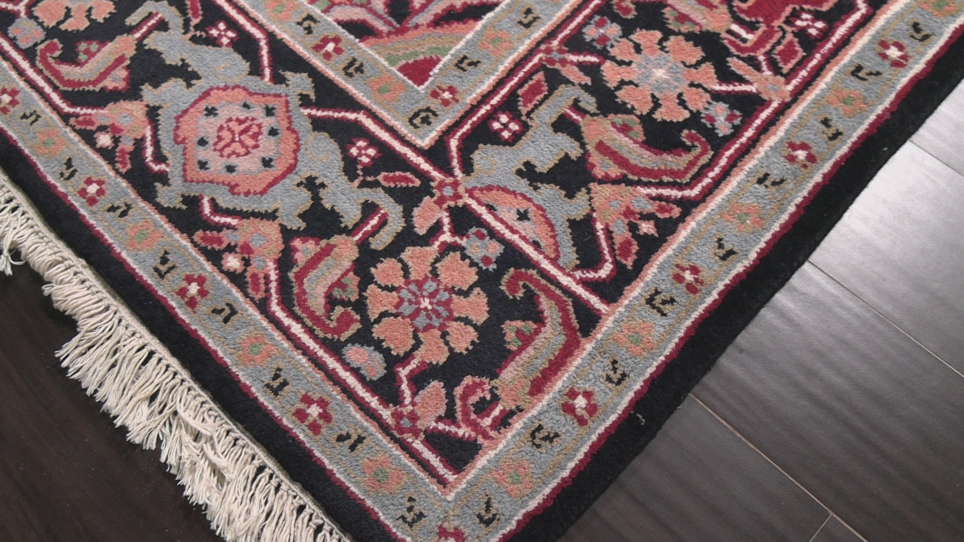 Red 5'10''x8'10'' Indo Heriz Traditional Medallion Geometric Hand Knotted Wool Oriental Area Rug