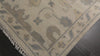 Ivory Gray 8'1''x10 Oushak Traditional Arts & Crafts Washed Out Hand Knotted Wool Oriental Area Rug