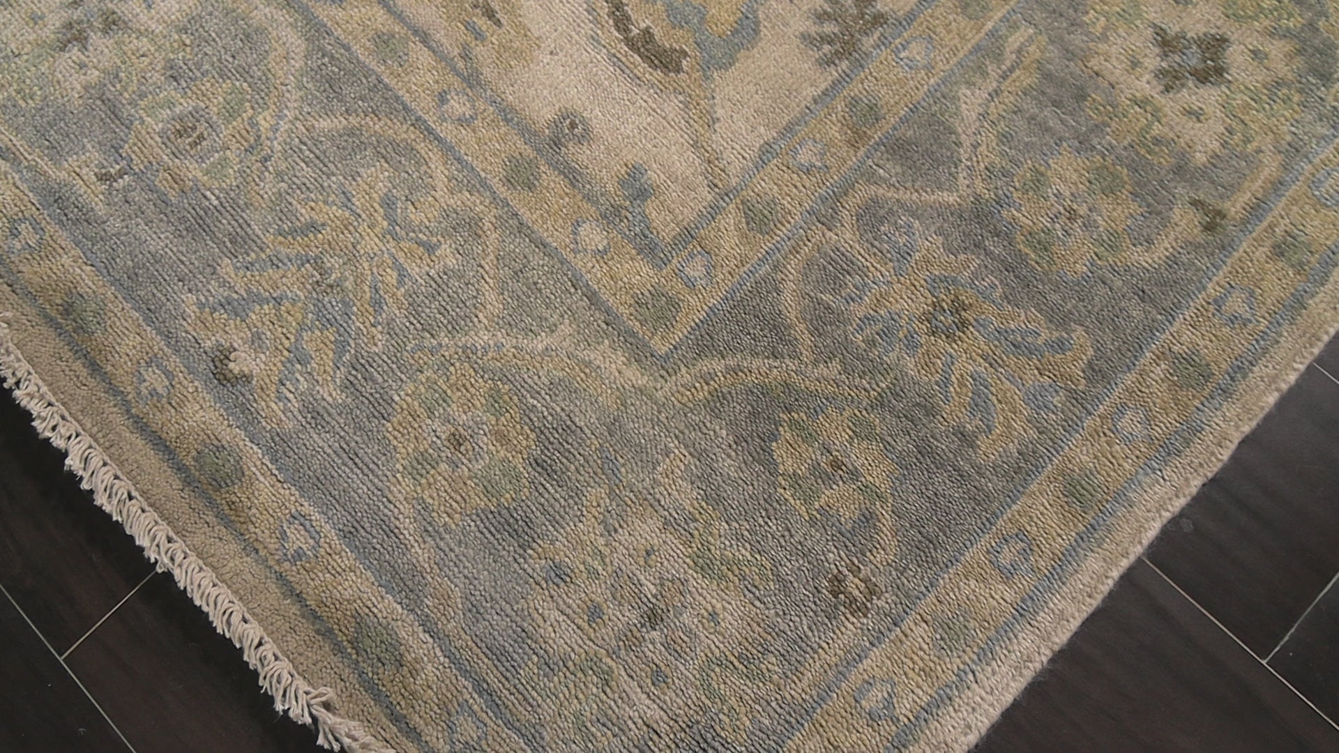 Beige 5'11''x8'10'' Oushak Traditional Kalaty Hand Knotted Wool Oriental Area Rug