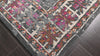 Gray 6'2''x8'11'' Indo Tibetan Transitional Patterned Hand Knotted Wool Oriental Area Rug