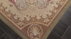 Tan 8x10 Tibetano Hand Woven Flatweave Wool French Aubusson Needlepoint Traditional Classic Medallion Hand Knotted Wool Oriental Area Rug