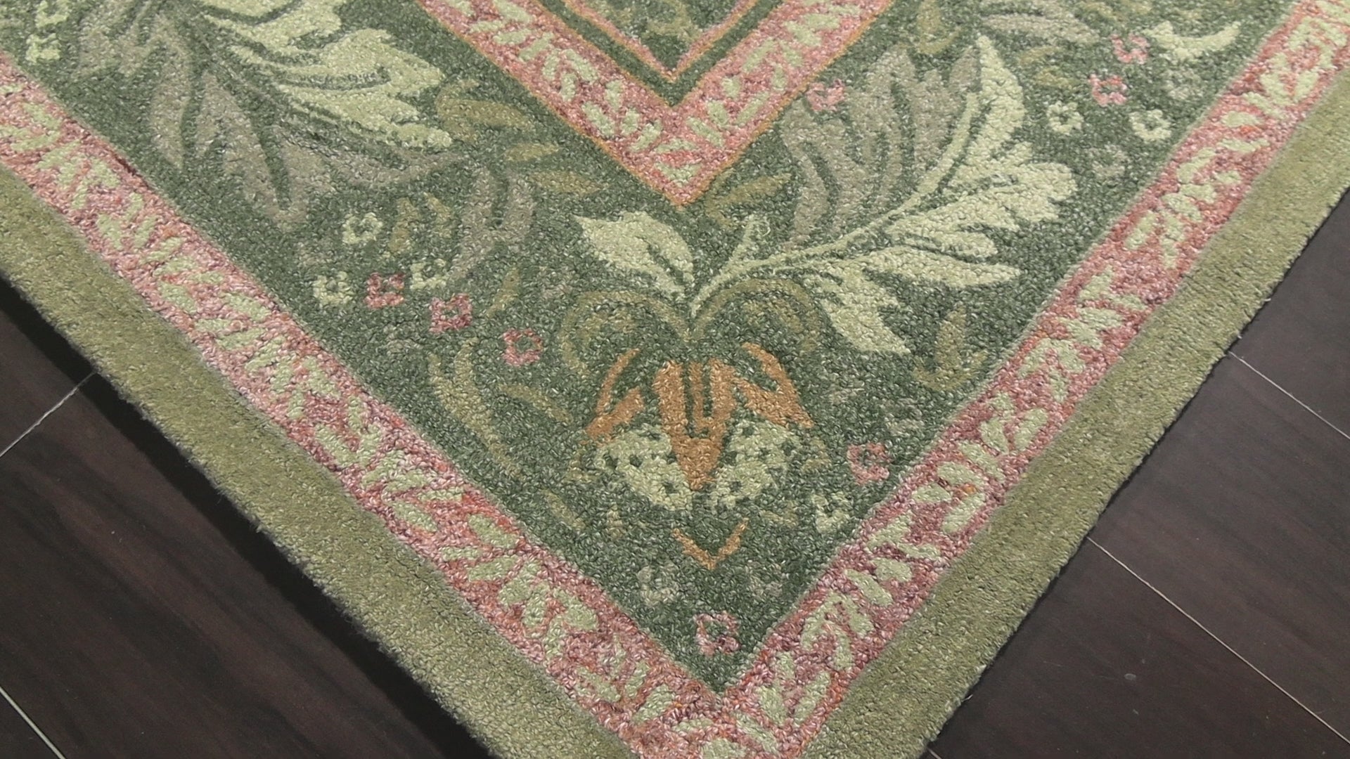 Spring Meadow Multi Size William Morris Hungry Birds Traditional High-Twist Hand Hooked Wool Area Rug