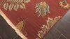 Rust Gold 8'1''x9'9'' Soumak Transitional Reversible Flatweave Hand Knotted Wool Oriental Area Rug