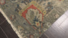 Celadon Beige 6x8'10'' Indo Oushak Arts & Crafts Traditional Hand Knotted Wool Oriental Area Rug