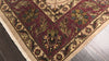 Tan Maroon 5'11''x8'9'' Kashan Traditional 150 KPSI Hand Knotted Wool Silk Oriental Area Rug