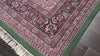 Emerald 7'11''x10'10'' Tabriz Traditional Medallion Plush Pile Hand Knotted Wool Oriental Area Rug