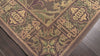 Brown 8'10''x12'2'' Tibetano Hand Knotted Wool French Aubusson Savonnerie Traditional Asmara Loop n Cut Pile Embossed Hand Knotted Wool Oriental Area Rug
