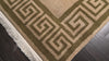 Warm Beige 5'10''x8'7'' Tibetan Modern & Contemporary Plush Pile Greek Key Hand Knotted New Zealand Wool Oriental Area Rug