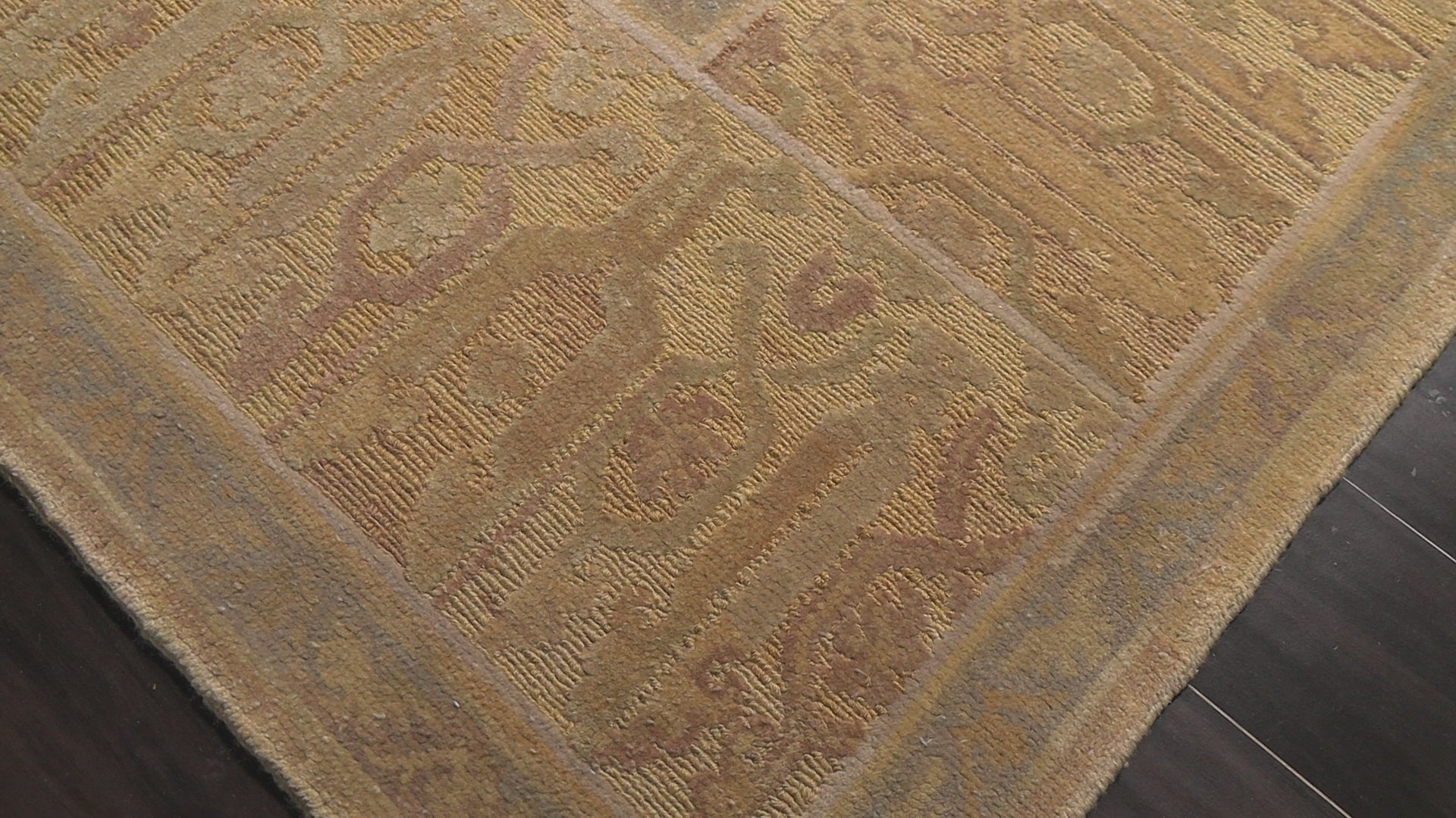 Beige 7'10''x10'4'' Aubusson Savonnerie Traditional Bordered Hand Woven Wool Oriental Area Rug