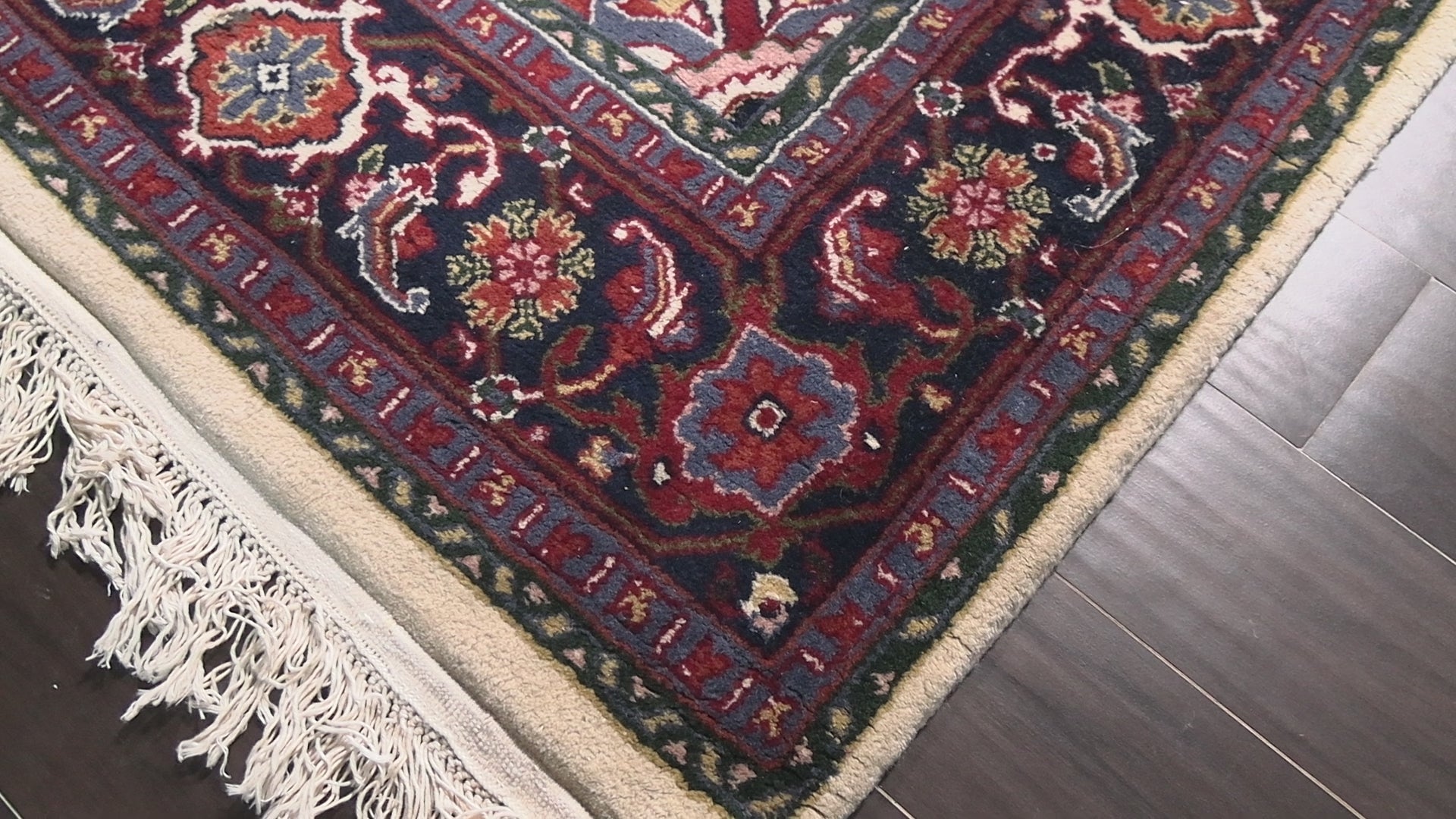 Ivory 6x9 Heriz Arts & Crafts Plush Pile Hand Knotted Wool Oriental Area Rug