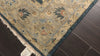 Navy Gray 6x8'11'' Oushak Arts & Crafts Hand Knotted Wool Oriental Area Rug